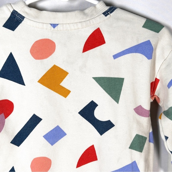 Hanna Andersson Kids Sweatshirt Cotton Abstract Geometric Print Unisex 18-24m - Picture 9 of 10